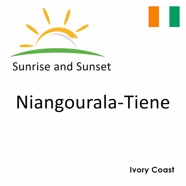 Sunrise and sunset times for Niangourala-Tiene, Ivory Coast