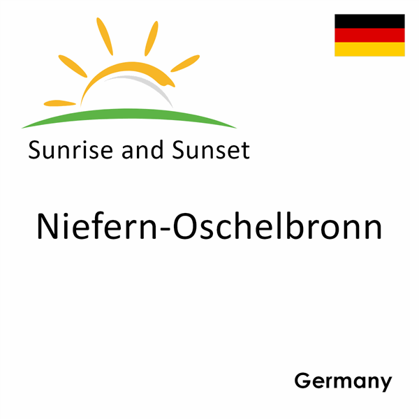 Sunrise and sunset times for Niefern-Oschelbronn, Germany