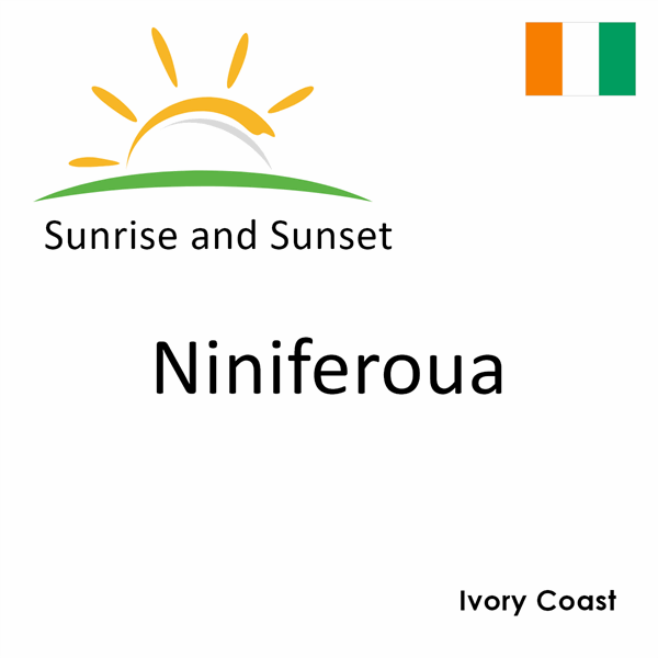 Sunrise and sunset times for Niniferoua, Ivory Coast