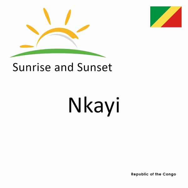 Sunrise and sunset times for Nkayi, Republic of the Congo