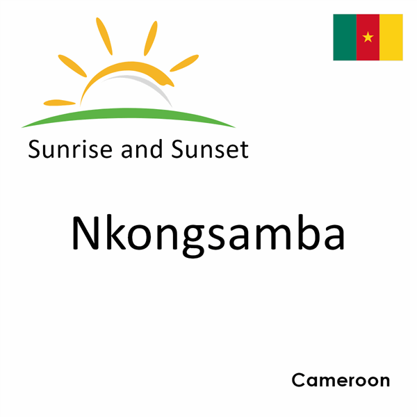 Sunrise and sunset times for Nkongsamba, Cameroon