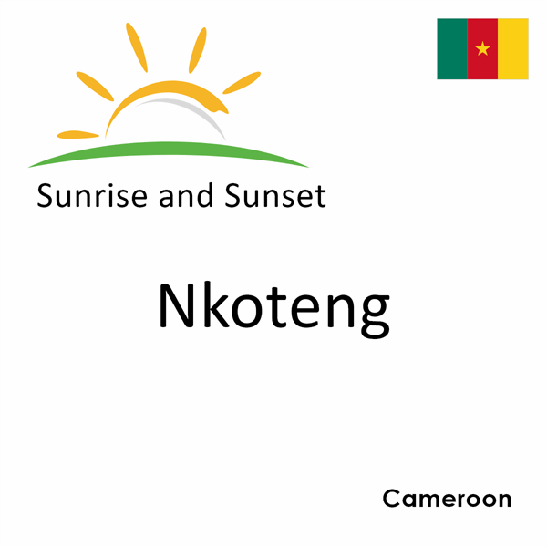 Sunrise and sunset times for Nkoteng, Cameroon