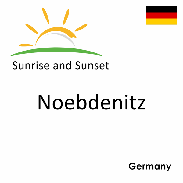 Sunrise and sunset times for Noebdenitz, Germany