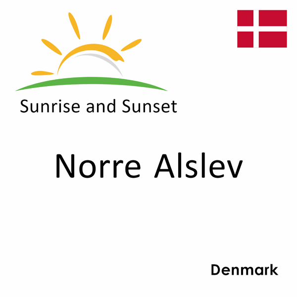 Sunrise and sunset times for Norre Alslev, Denmark