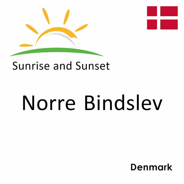 Sunrise and sunset times for Norre Bindslev, Denmark