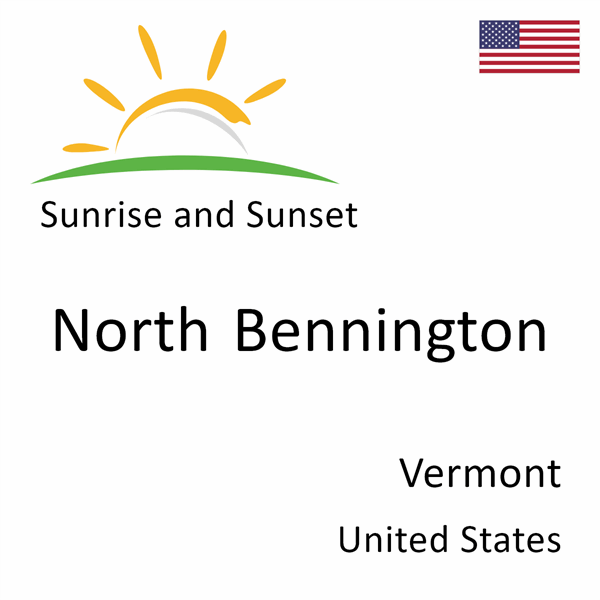 Sunrise and sunset times for North Bennington, Vermont, United States