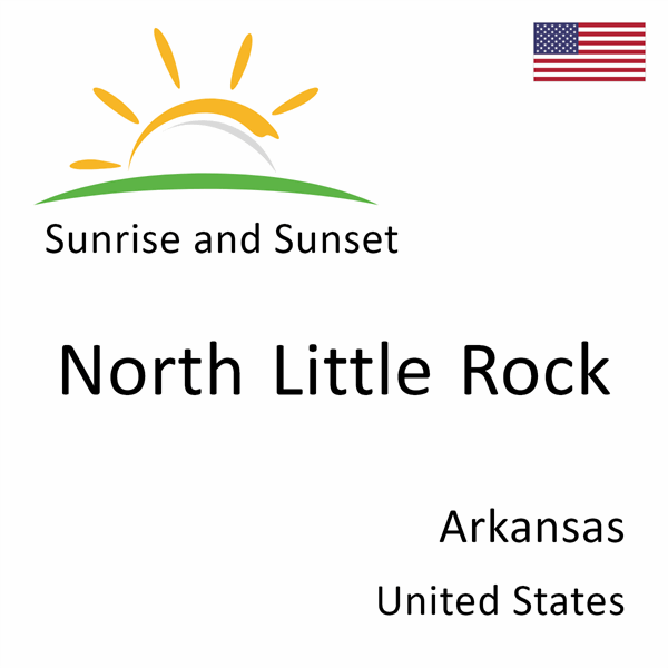 Sunrise and sunset times for North Little Rock, Arkansas, United States