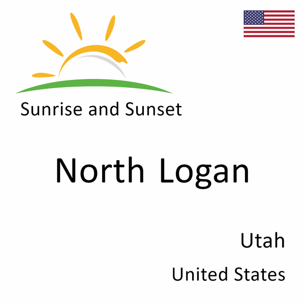 Sunrise and sunset times for North Logan, Utah, United States