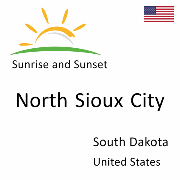 Sunrise and sunset times for North Sioux City, South Dakota, United States