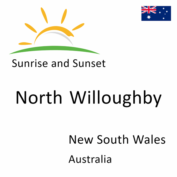 Sunrise and sunset times for North Willoughby, New South Wales, Australia