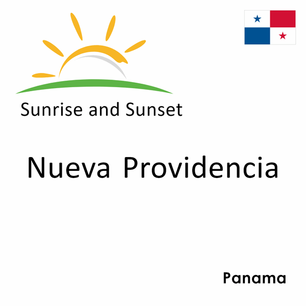 Sunrise and sunset times for Nueva Providencia, Panama