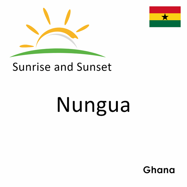 Sunrise and sunset times for Nungua, Ghana