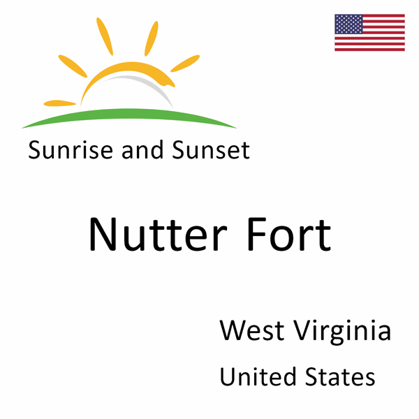 Sunrise and sunset times for Nutter Fort, West Virginia, United States