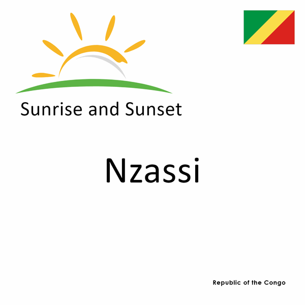 Sunrise and sunset times for Nzassi, Republic of the Congo