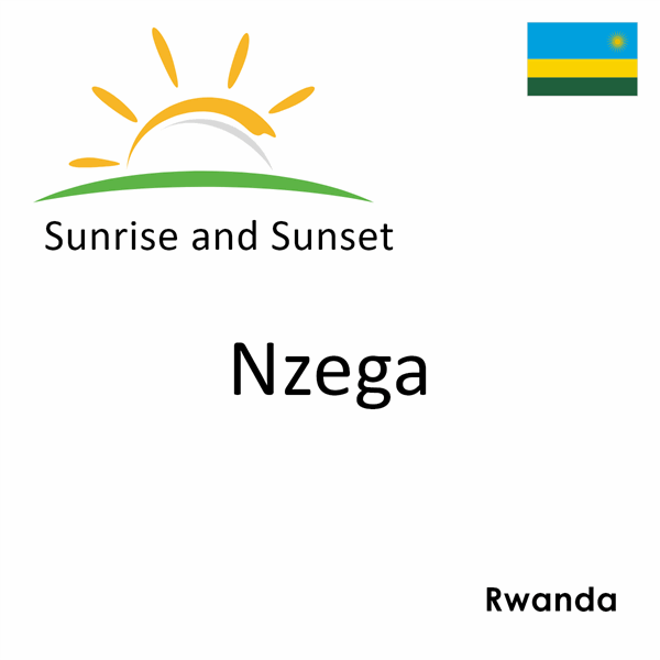 Sunrise and sunset times for Nzega, Rwanda