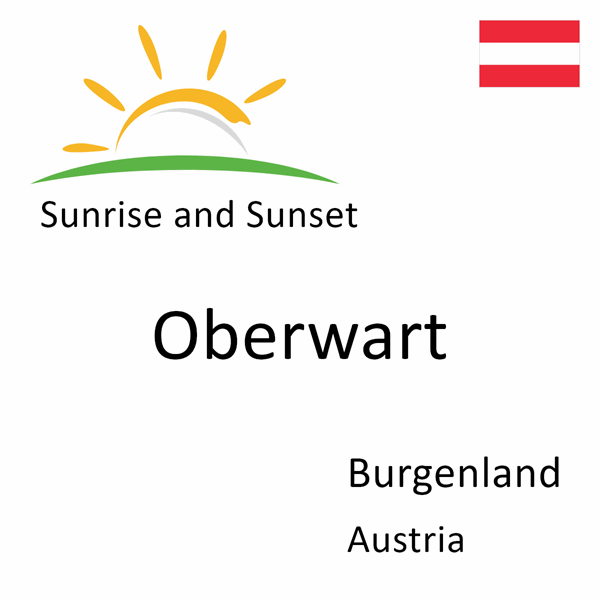 Sunrise and sunset times for Oberwart, Burgenland, Austria