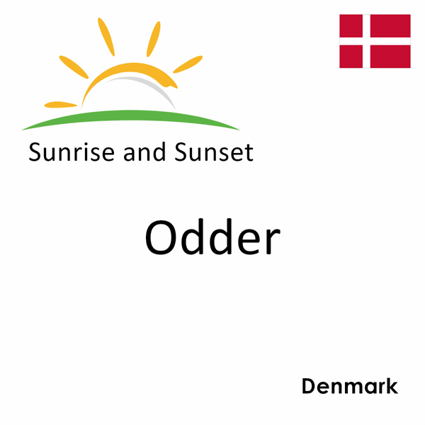 Sunrise and sunset times for Odder, Denmark