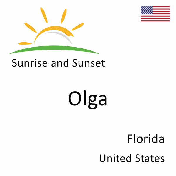 Sunrise and sunset times for Olga, Florida, United States