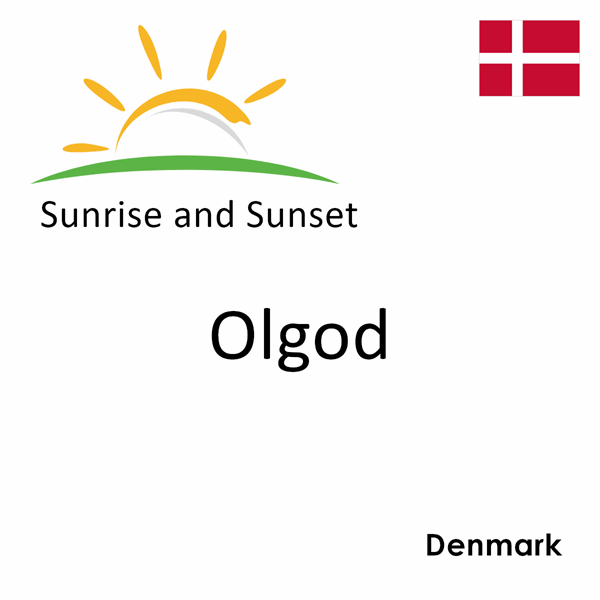 Sunrise and sunset times for Olgod, Denmark