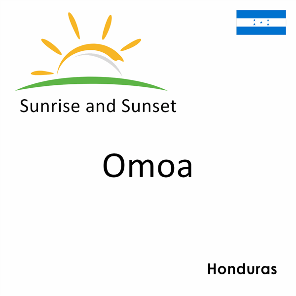 Sunrise and sunset times for Omoa, Honduras