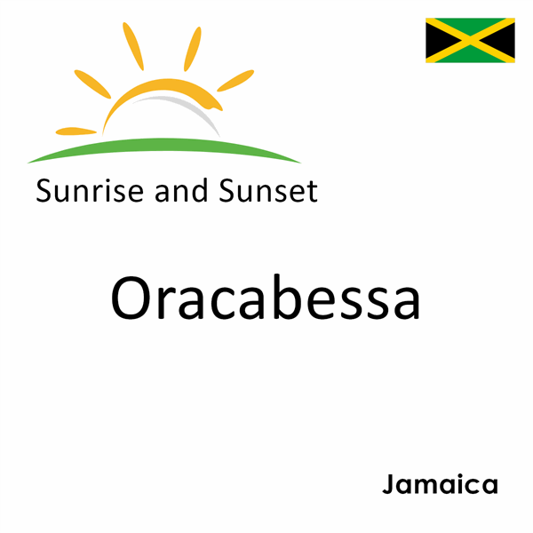 Sunrise and sunset times for Oracabessa, Jamaica