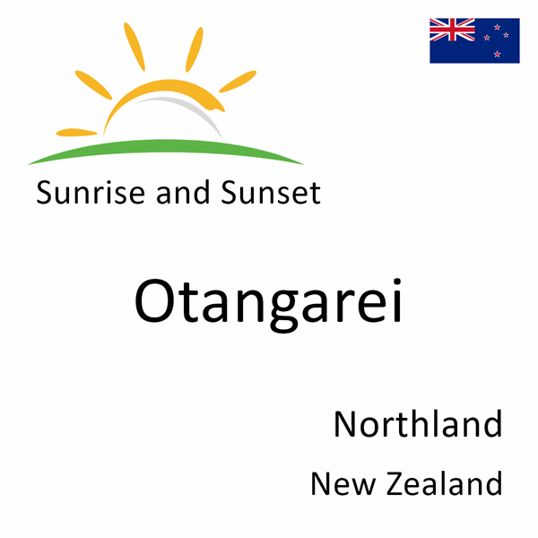 Sunrise and sunset times for Otangarei, Northland, New Zealand