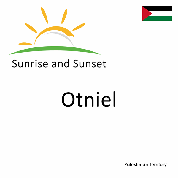 Sunrise and sunset times for Otniel, Palestinian Territory