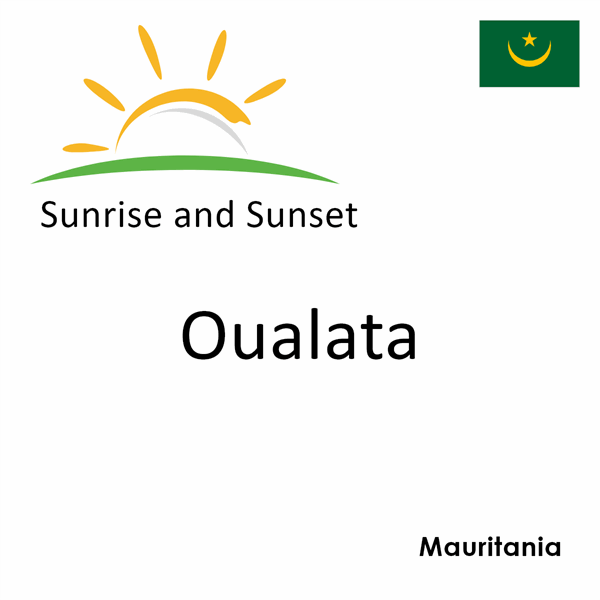 Sunrise and sunset times for Oualata, Mauritania