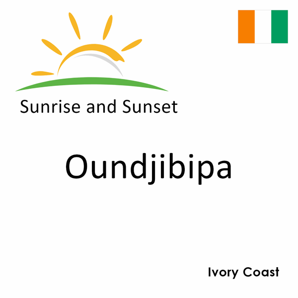 Sunrise and sunset times for Oundjibipa, Ivory Coast