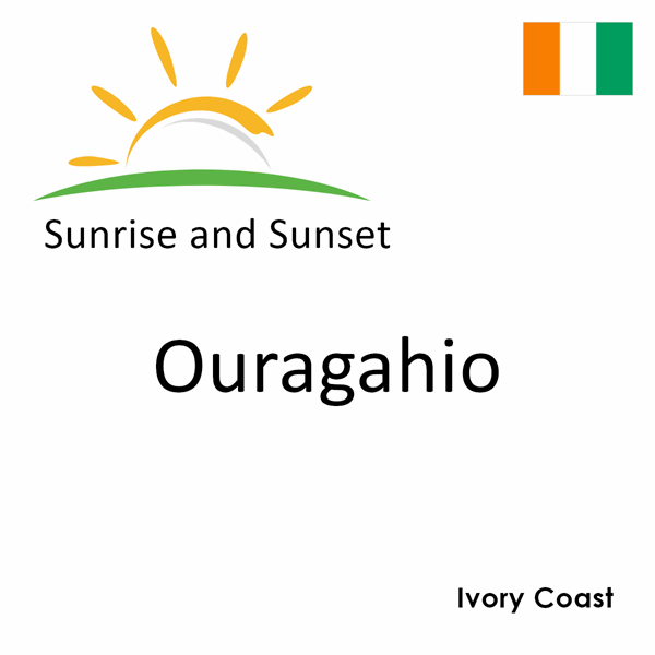 Sunrise and sunset times for Ouragahio, Ivory Coast