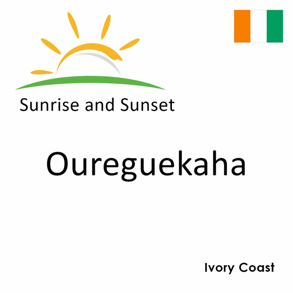 Sunrise and sunset times for Oureguekaha, Ivory Coast