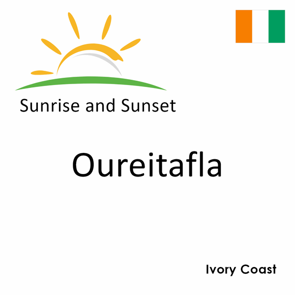 Sunrise and sunset times for Oureitafla, Ivory Coast