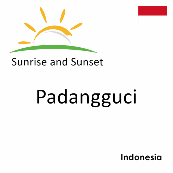 Sunrise and sunset times for Padangguci, Indonesia