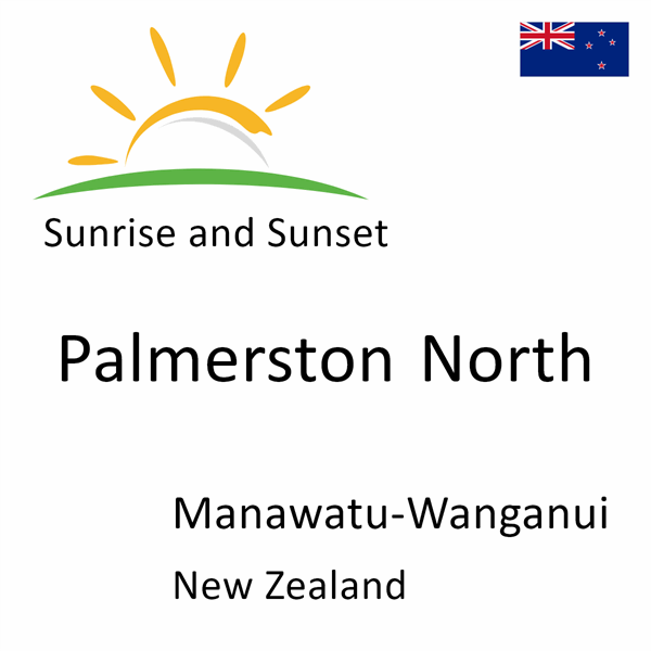Sunrise and sunset times for Palmerston North, Manawatu-Wanganui, New Zealand