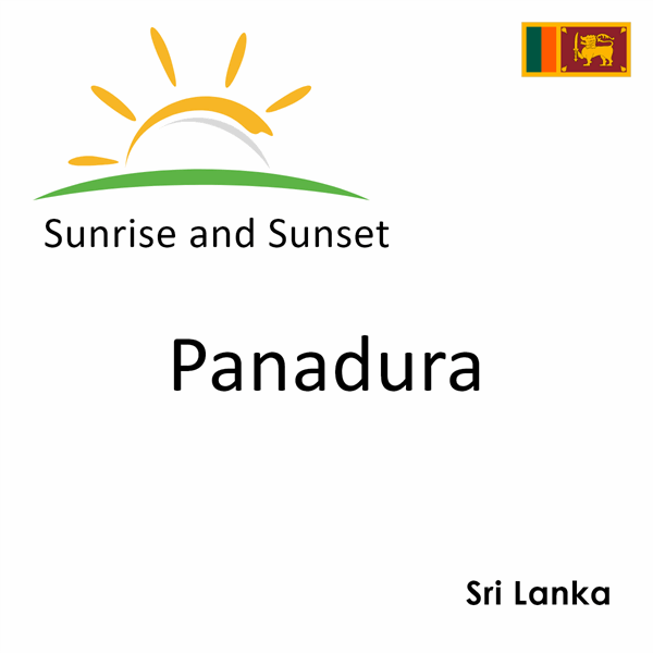 Sunrise and sunset times for Panadura, Sri Lanka