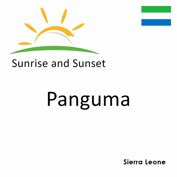 Sunrise and sunset times for Panguma, Sierra Leone