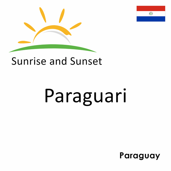 Sunrise and sunset times for Paraguari, Paraguay