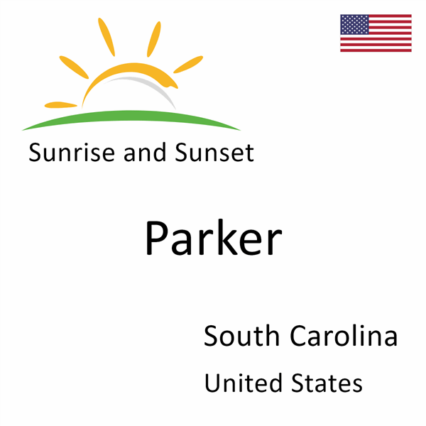 Sunrise and sunset times for Parker, South Carolina, United States