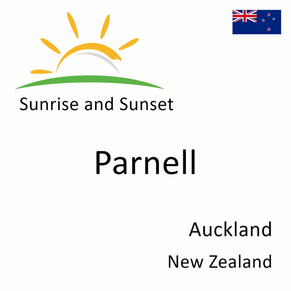 Sunrise and sunset times for Parnell, Auckland, New Zealand