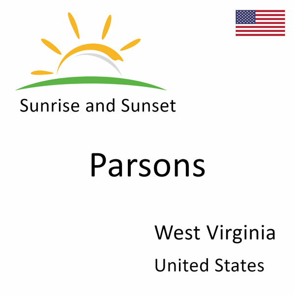 Sunrise and sunset times for Parsons, West Virginia, United States