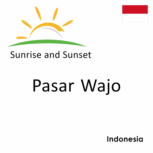 Sunrise and sunset times for Pasar Wajo, Indonesia