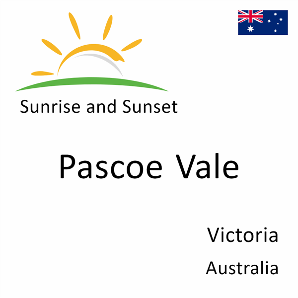 Sunrise and sunset times for Pascoe Vale, Victoria, Australia