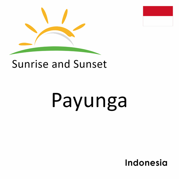 Sunrise and sunset times for Payunga, Indonesia