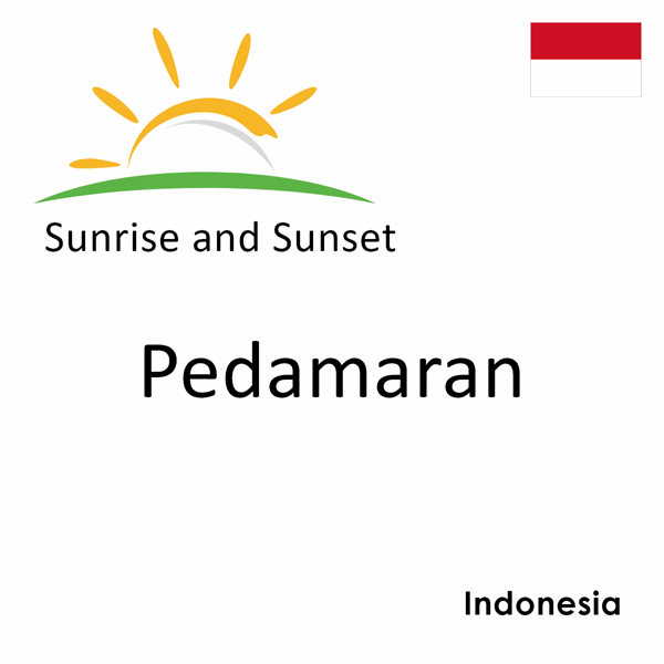 Sunrise and sunset times for Pedamaran, Indonesia