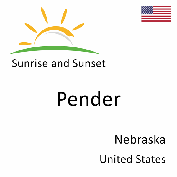 Sunrise and sunset times for Pender, Nebraska, United States