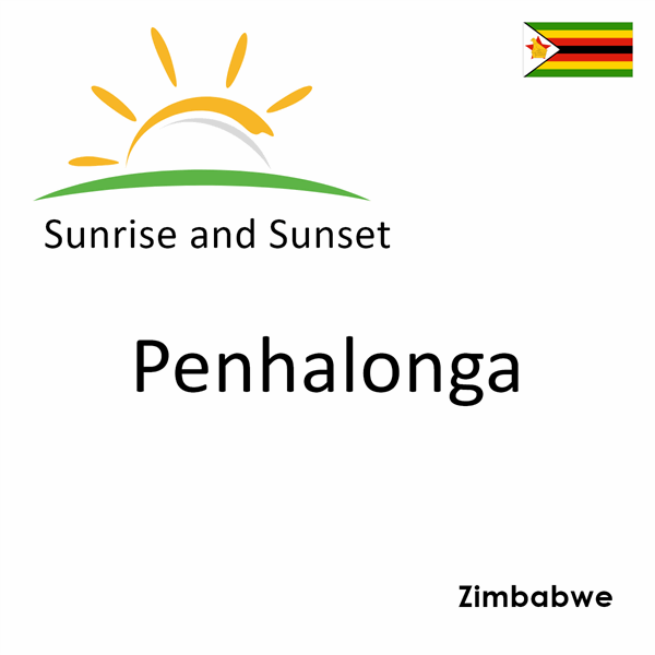 Sunrise and sunset times for Penhalonga, Zimbabwe