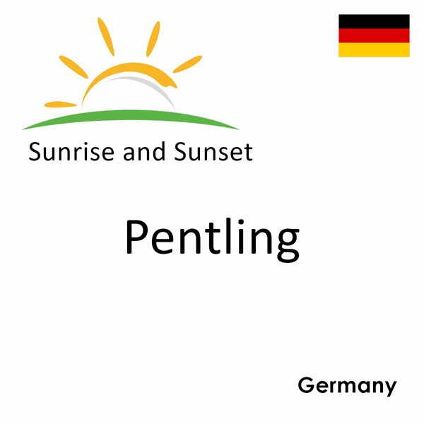 Sunrise and sunset times for Pentling, Germany