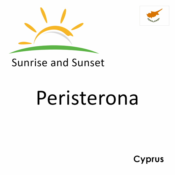 Sunrise and sunset times for Peristerona, Cyprus
