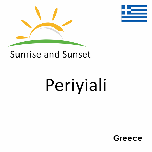 Sunrise and sunset times for Periyiali, Greece