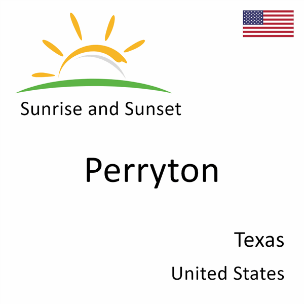 Sunrise and sunset times for Perryton, Texas, United States